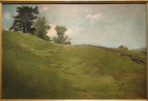 風景、コーニッシュ、ニューハンプシャー州 作： John White Alexander